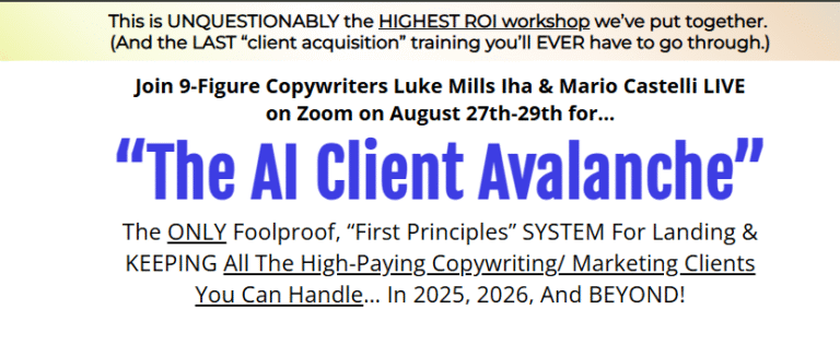 Mario Castelli - THE AI CLIENT AVALANCHE