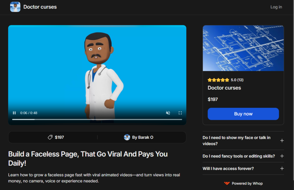 Barak O – Build a Faceless Page That Go Viral And Pays You Daily!