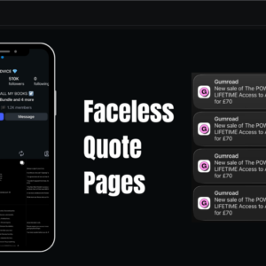 Build Faceless Quote Pages That Grow Daily & Generate Sales